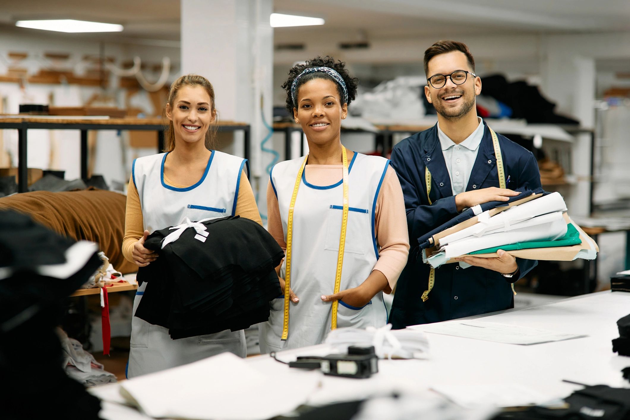female textile entrepreneur team