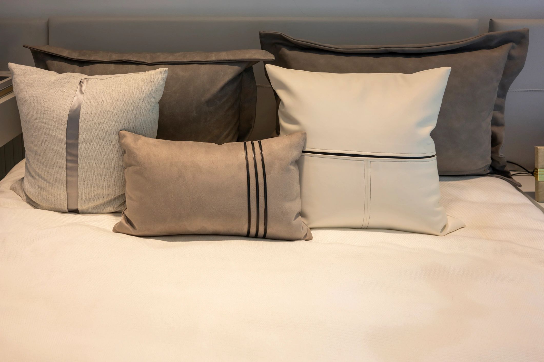 luxury bedding set closeup